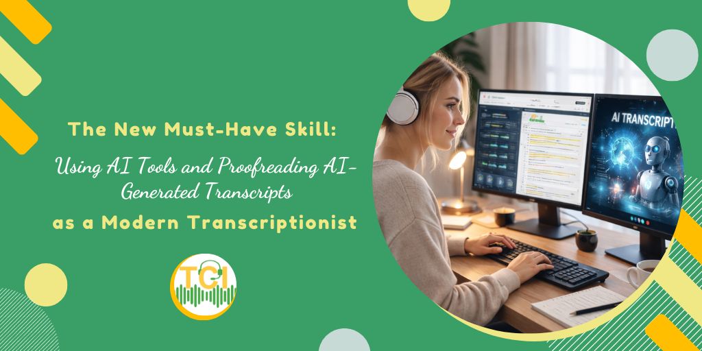 The New Must-Have Skill: Using AI Tools and Proofreading AI-Generated Transcripts as a Modern Transcriptionist