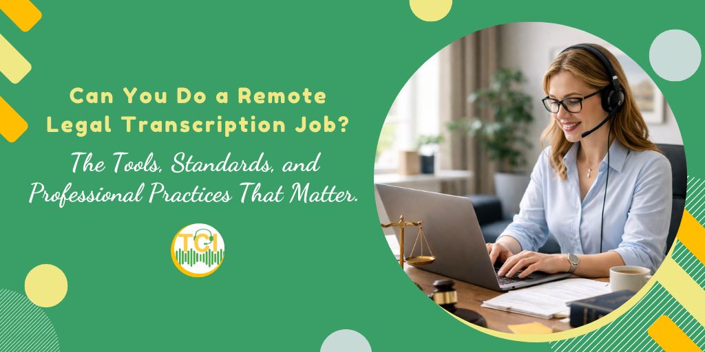 Can You Do a Remote Legal Transcription Job? The Tools, Standards, and Professional Practices That Matter.
