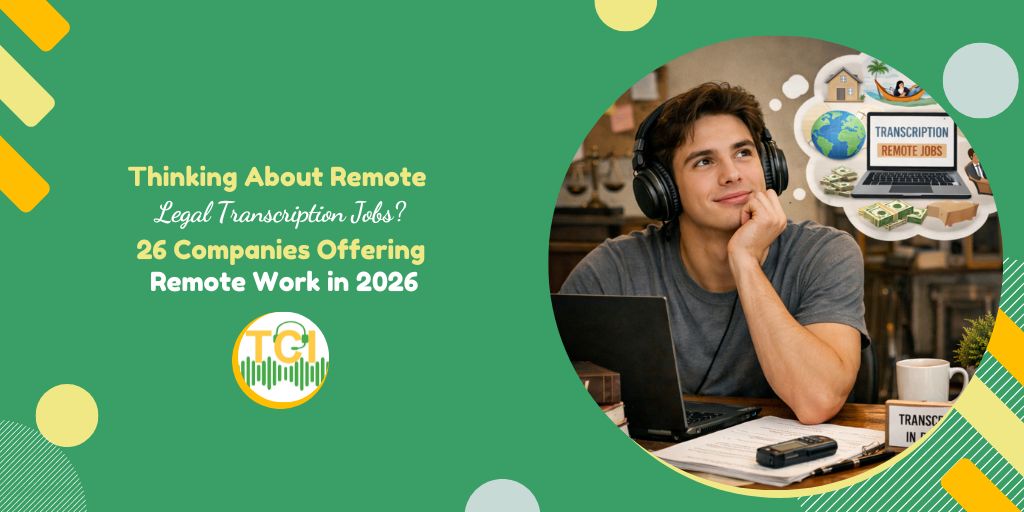 Thinking About Remote Legal Transcription Jobs? 26 Companies Offering Remote Work in 2026