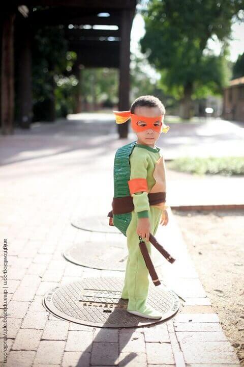 28. DIY Teenage Mutant Ninja Turtle Costume for Boys