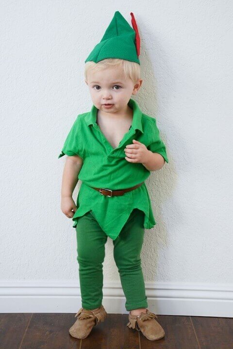 3. Sweet Peter Pan Toddler Halloween Costume for Boys