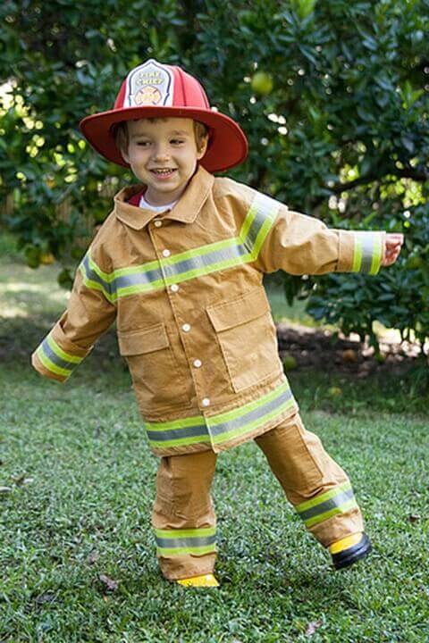 30. Little Firefighter Halloween Costume for Boys