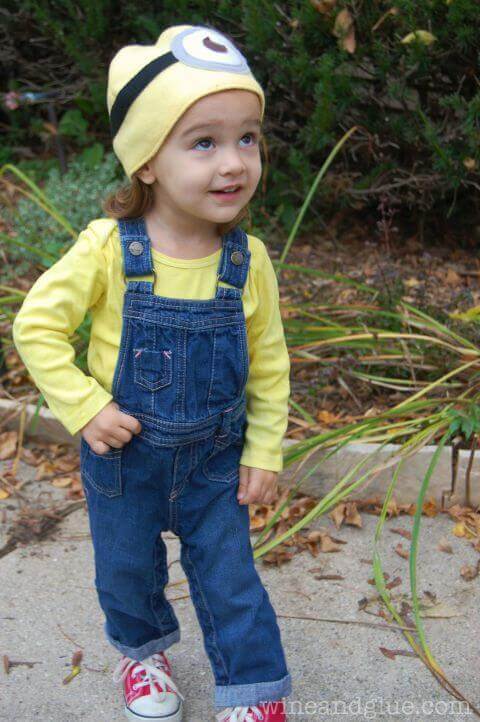 6. Cute Minion Toddler Halloween Costume