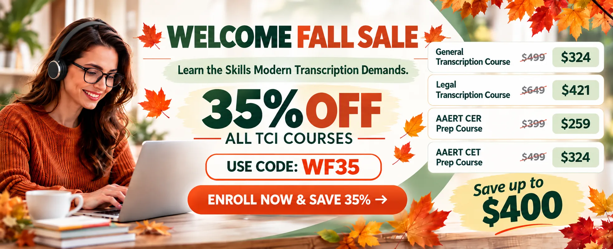 Welcome Fall Sale