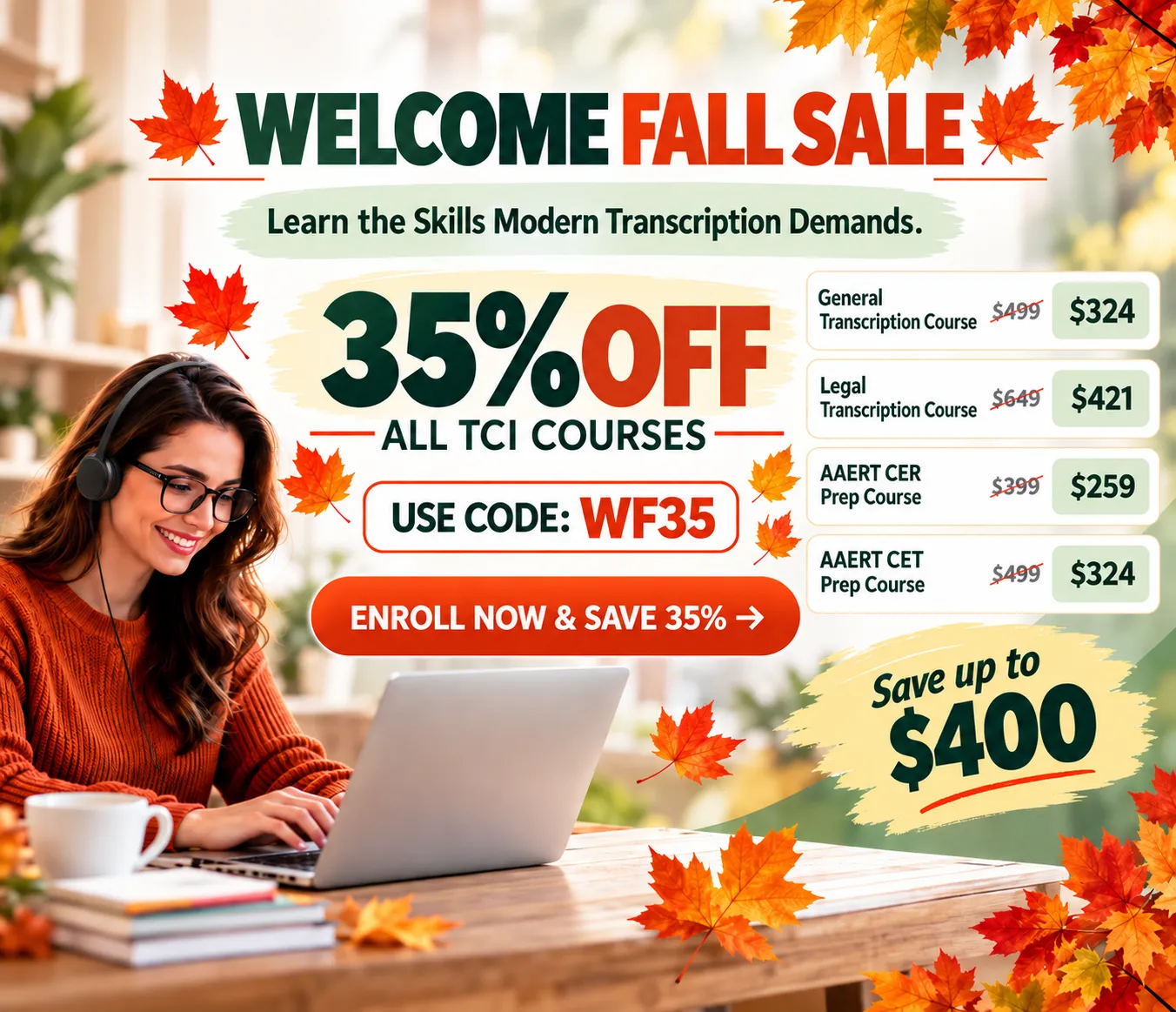 Welcome Fall Sale